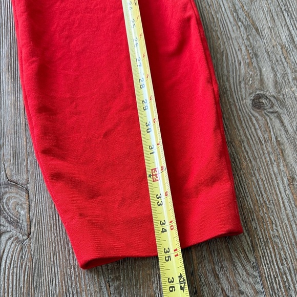 J Crew Minnie Stretch Trousers Red Pants 14 Women - Picture 6 of 12